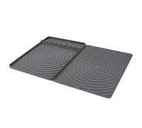 Tapis en silicone parfaitement dimensionné pour contenir tous vos outils essentiels pendant que vous cuisinez à l'extérieur (gris)