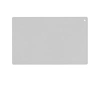 Tapis en silicone pour animaux de compagnie XL 60 x 40 cm antidérapant, imperméable et lavable avec bord surélevé pour mangeoire, abreuvoir, chien, chat, grand gris