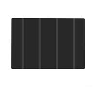 Tapis en silicone pour barbecue - Facile à nettoyer et à ranger - Résistant aux hautes températures - Pour les aventures en plein air - Noir