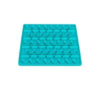 Tapis en silicone pour chien - TRIXIE - 30x30 cm - Citron vert - Coins antidérapants - Retient les liquides