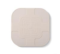 Tapis en silicone pour friteuse à air FN101GY avec résistance à la chaleur et texture antidérapante pour protéger les surfaces de cuisine de la chaleur et des glissements (beige)