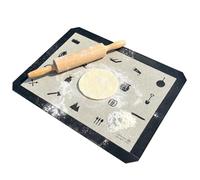 Tapis en silicone pour la cuisson | Feuille antidérapante et résistante à la chaleur - Tapis de cuisson de cuisine - pour rouler, couper, pétrir, cuisson, four, friteuse, grille- , micro-ondes