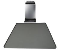 Tapis en silicone pour réfrigérateur avec bord surélevé - 23,6 x 23,6 pouces sous le tapis du réfrigérateur | Tapis de sol multifonctionnel, protège les réfrigérateurs et les sols