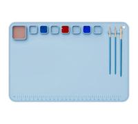Tapis en silicone pour travaux manuels | 61 x 40,6 cm - Moules de moulage de bijoux en résine antidérapant - Durable et ne se décolore pas - Gadgets de peinture pour peinture, aquarelle, gouache