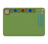 Tapis en silicone pour travaux manuels - Feuille de silicone antiadhésive 61 x 40,6 cm imperméable et antidérapante | Accessoires de peinture lavables sans taches pour garçons, filles, adultes