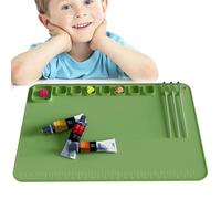 Tapis en silicone pour travaux manuels, Feuille de silicone antiadhésive 61 x 40,6 cm imperméable et antidérapante, Pas de fournitures de peinture à la décoloration pour la peinture, l'art, l'argile,