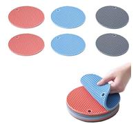 Tapis en silicone résistant à la chaleur et antidérapant, ouvre - boîte et porte - cuillère, 6 blocs de table de cuisine isolant pad, ce tapis chaud en nid d'abeille élégant et élégant qualité aliment