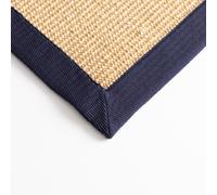 Tapis en Sisal Casa Pura Amazonas à bordures colorées, Rectangulaire