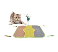 Tapis en sisal pour chats | Tapis à gratter horizontal en sisal naturel - Tapis multifonction pour meubles de sol avec corde pour canapé et maison