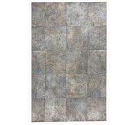 Tapis en Vinyle - Tapis Tadi & Empire - Imitation métal rouillé Marron - Design Industriel et élégant pour la décoration intérieure - 150 x 200 cm