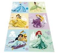 Tapis enfant 120x160 cm - Les princesses et leurs châteaux