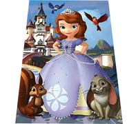 Tapis enfant 120x160 cm - Princesse Sofia 1 et le château