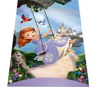 Tapis enfant 120x160 cm - Princesse Sofia 1 sur la balançoire