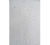 Tapis enfant 120x160 rectangle fait main en coton blanc CORONDA