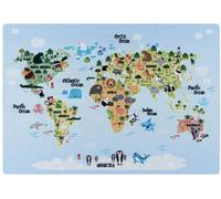 Tapis enfant 120x170 Lavable 30° PLAYMAP bleu