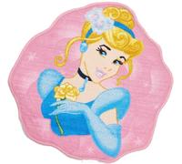 Tapis enfant 67x67 Lavable 30° CINDERELLA B rose
