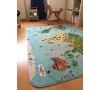 Tapis enfant 70x95 bleu
