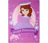 Tapis enfant 95x133 rectangle tissé rose SOFIA A