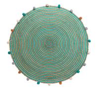 Tapis rond à pompons baloo
