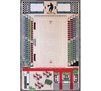 Tapis enfant Basket Ball TAPITOM - 130 x 200 cm Beige G