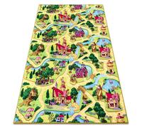Tapis enfant CANDY TOWN VILLAGE SUCRÉ pour les enfants des rues ville multicolore 100x200 cm