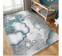 Tapis enfant CARPETTEX - Ours adorables - Bleu - 160x230cm