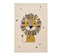 Tapis enfant certifié oeko-tex lion multicolore 80X150