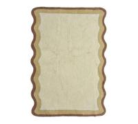Tapis enfant en coton biscuit brun naturel 120X170