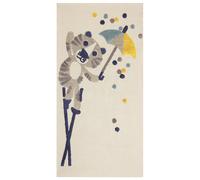Tapis Enfant Fait Main Motif Animal 80 x 150 cm en Coton Multicolore Singkil