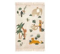 Atmosphera - Tapis Enfant Jungle - Coton - L. 100 x P. 0-5 x H. 150 cm - 100x150 cm