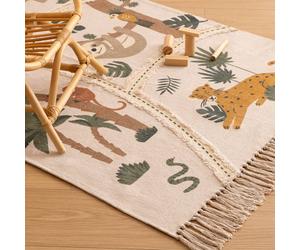 Tapis enfant - jungle multicolore 100X150