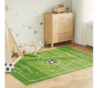 Vidaxl Tapis Enfant 160x230cm Terrain De Football Antidérapant Lavable