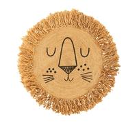Tapis enfant Lion en jute, 90 cm