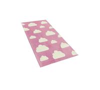 Tapis Enfant Motif Nuage Rose 60 X 90 Cm Gwalijar