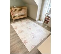 Tapis enfant - NAZAR RUGS - Happy - Ciel étoilé - 160x230 cm - Crème
