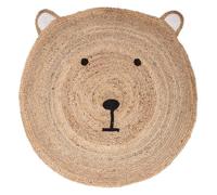 Atmosphera - Tapis enfant Ourson - Jute - Diamètre 100 cm