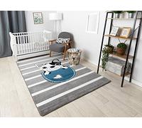 Tapis enfant Petit pour chambre de bébé, tapis de jeux, chambres d'enfants, Bouledogue gris 180x270 cm