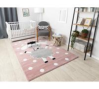 Tapis enfant Petit pour chambre de bébé, tapis de jeux, chambres d'enfants, Dolly rose 120x170 cm