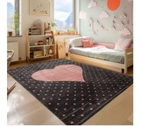 Tapis enfant poils courts - SIMPEX - 80x150 cm - Rose