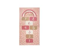 - Tapis enfant rectangulaire Marelle - 80 x 150 cm - Rose
