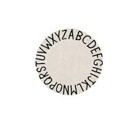 Tapis enfant rond Ø150 cm ABC Blanc