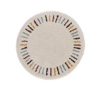 Tapis Enfant Rond Tout Doux Arpege Beige Sable Diam 160cm