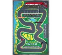 Tapis enfant TAPITOM - Circuit de voitures - 130 x 200 cm Vert G