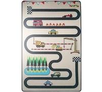 Tapis enfant TAPITOM - Circuit design - 130 x 200 cm Beige G
