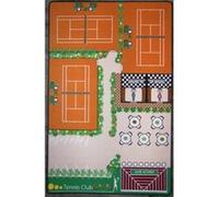 Tapis enfant TAPITOM Club de Tennis - 130 x 200 cm Orange G