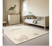 the carpet Elisa Kids Tapis pour Chambre d'enfant, Tapis pour Enfant, Tapis de Jeu, Facile d'entretien, résistant, Dino, 160 x 220 cm