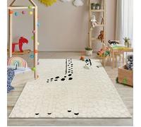 Tapis Enfant - THE CARPET - Jungle Kids - Crème - 120x170 cm - Motifs Animaux
