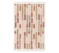 Tapis enfant tufté en coton lavable à la machine anouk rose 120X170