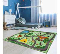 Tapis enfant tufté farmroad vert 80X150