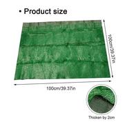 Tapis Enge Artificiel Pour Décoration De Sol De Maison,Simulation De Pelouse,Plantation Verte,Mur De Fond,Micro Paysage,Diy,50/200cm,1 Pièce - Type 100x100cm